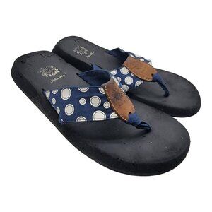 Yellow Box Shoes Women’s 6.5  Black  Sandals Summer Comfort Flip Flops Sandal